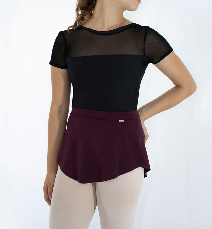 falda ballet color tinto vista delantera