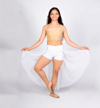 top hip hop color beige vista delantera