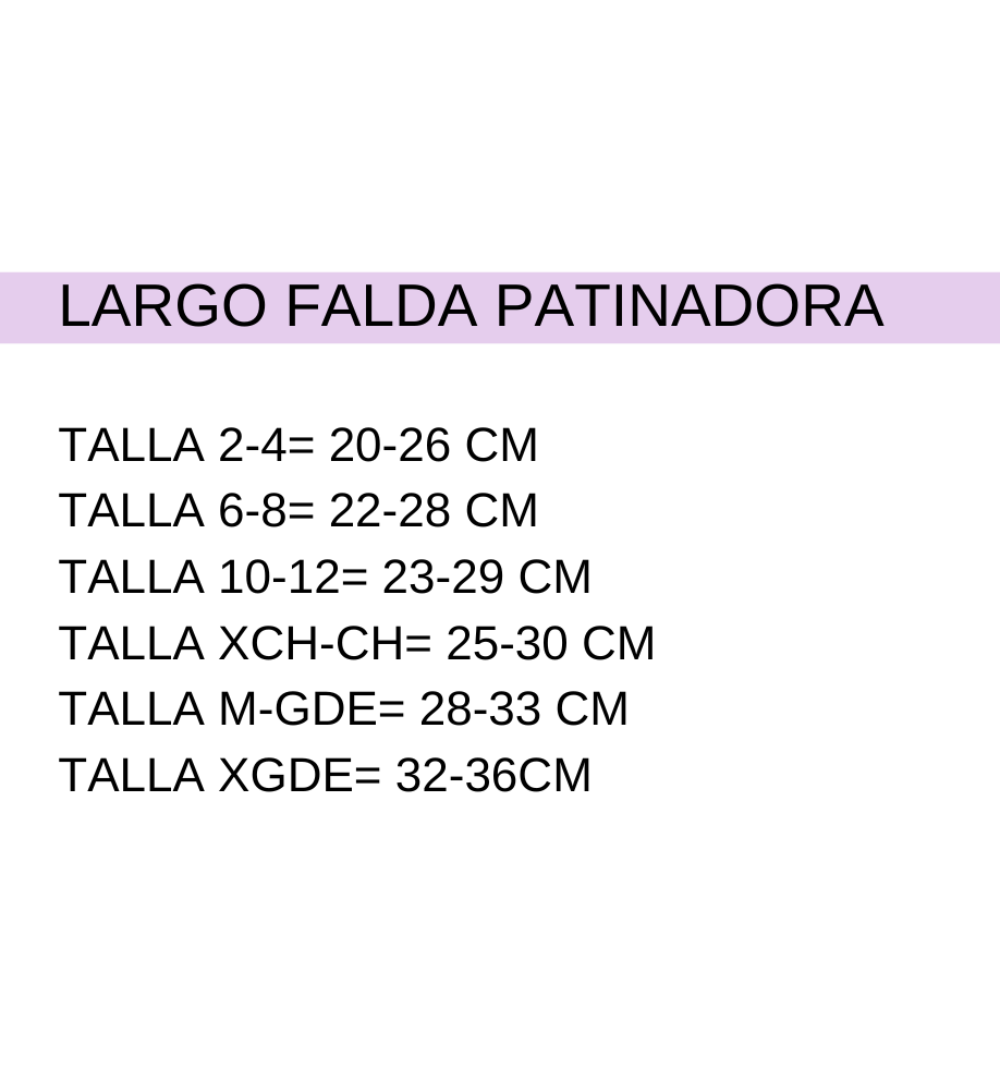 Falda patinadora