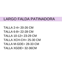 Falda patinadora