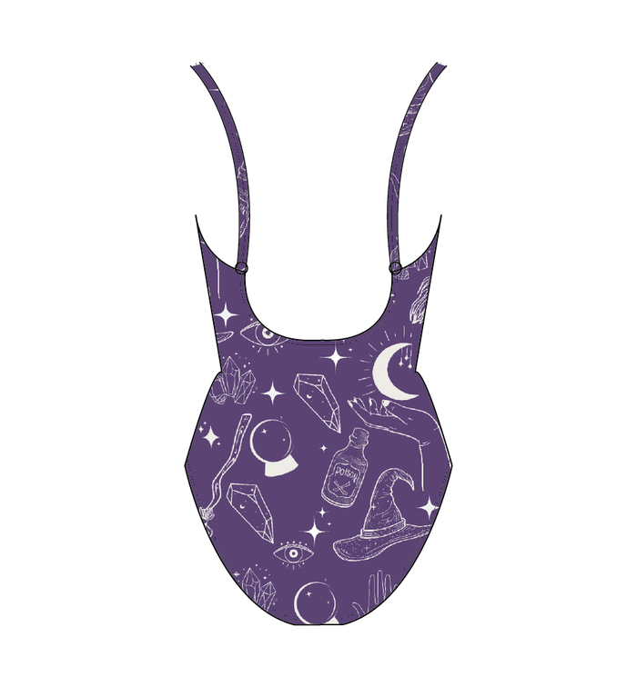 Leotardo básico print purple witch