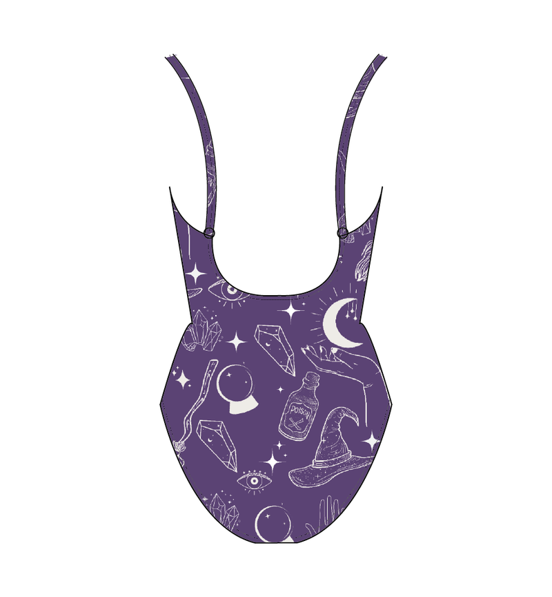 Leotardo básico print purple witch