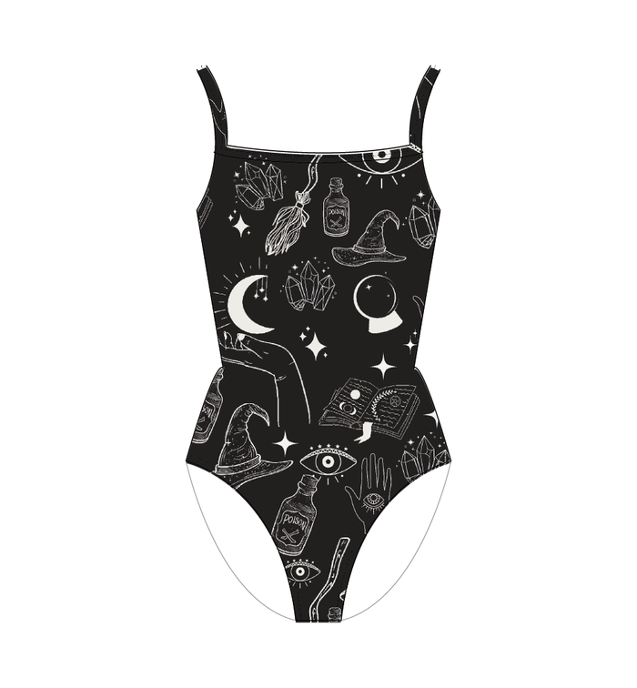 Leotardo básico print black witch