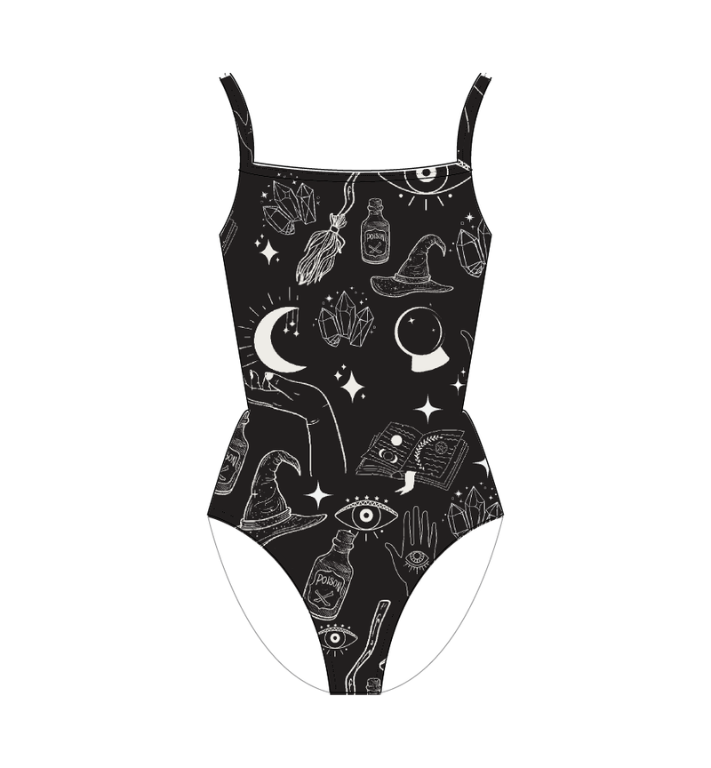 Leotardo básico print black witch