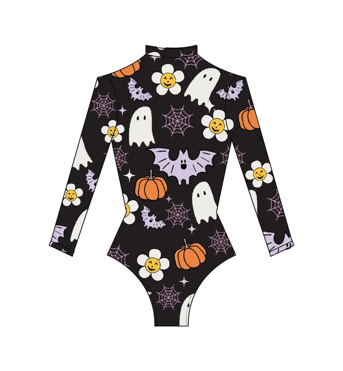 Leotardo manga larga print spooky