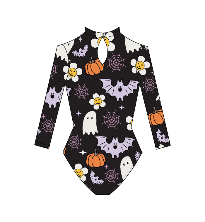 Leotardo manga larga print spooky