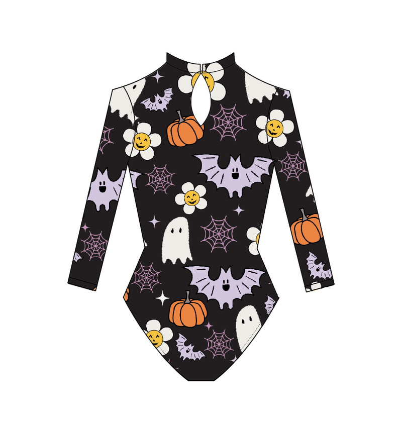Leotardo manga larga print spooky
